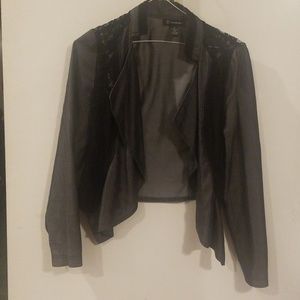 I.N.C international concepts lace gray jacket